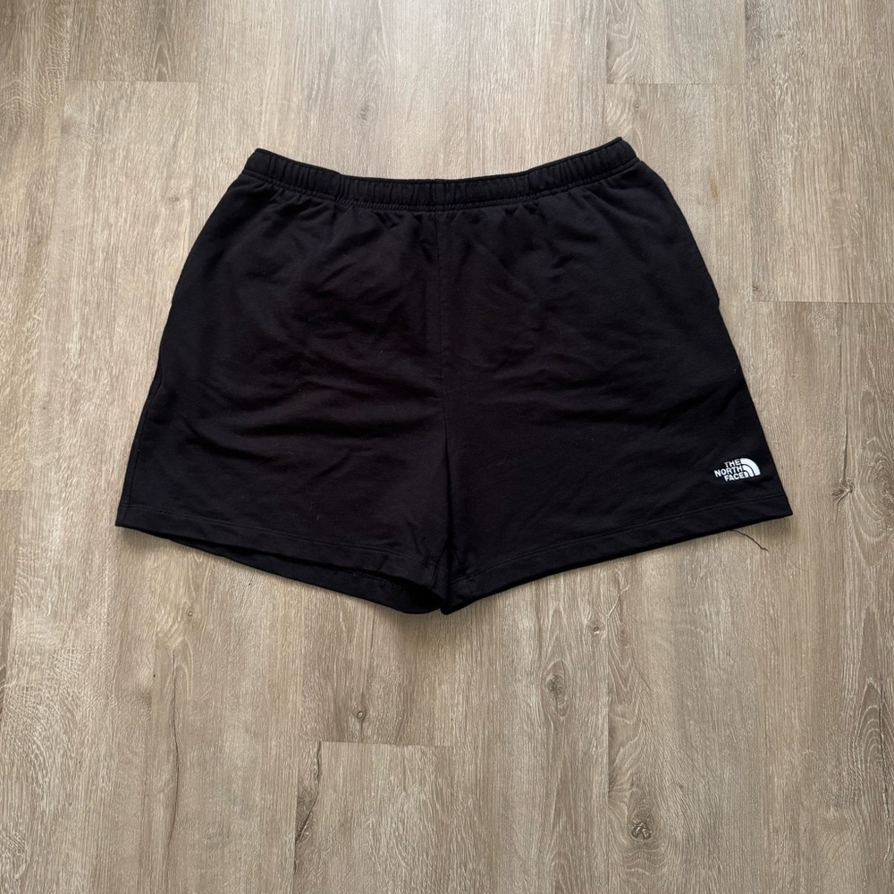 North Face Men’s Black Fleece Sweat Shorts Athleisure Size M